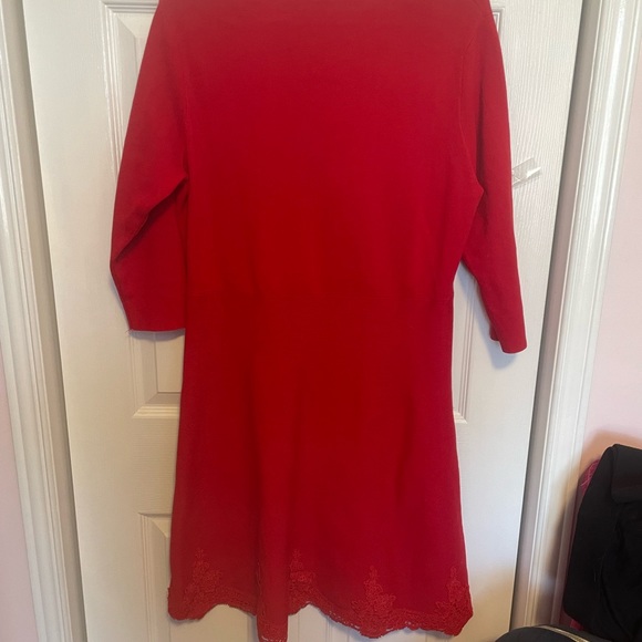 Nanette Lepore Red Knit Dress - Picture 6 of 7
